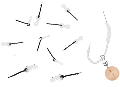 Zfish trn bait spike silicone holder 10 ks - s (7,5 mm)