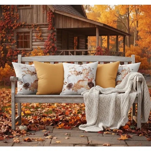 Návlek na polštář, Tři dýně, 40 x 40 cm