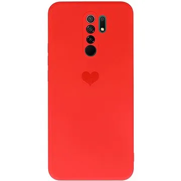 Vennus Valentýnské pouzdro Heart pro Xiaomi Redmi 9 - červené (TT4395)