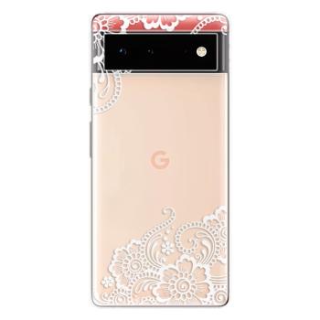 Odolné silikonové pouzdro iSaprio - White Lace 02 - Google Pixel 6 5G