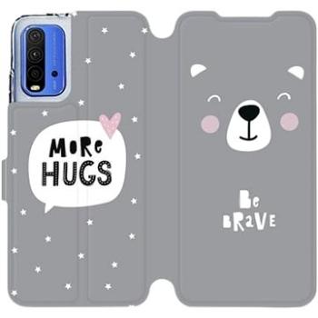 Flipové pouzdro na mobil Xiaomi Redmi 9T - MH06P Be brave - more hugs (5903516624065)