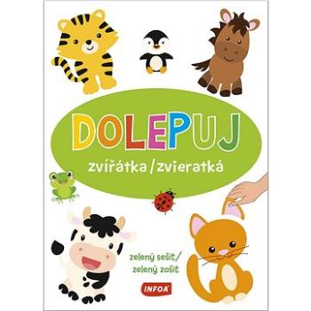 Dolepuj zvířátka/zvieratká zelený sešit/zelený zošit (8594184926147)