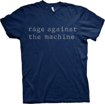 Rage Against The Machine Tričko Original Logo Unisex Navy Blue XL