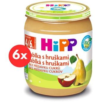 HiPP BIO Jablka s hruškami - 6× 125 g (4062300380554)