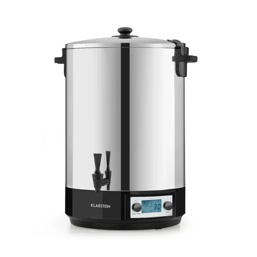 Klarstein KonfiStar 40, zavařovací hrnec, zásobník na nápoje, 40 l, 100 °C, 180 min, digitální