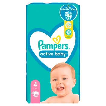 Pampers Active Baby vel. 4 Maxi Pack 9–14 kg dětské pleny 58 ks