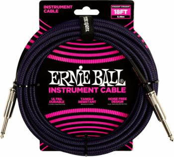 Ernie Ball Braided Straight Straight Inst Cable 5,5 m Rovný - Rovný Nástrojový kabel