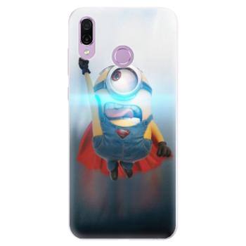 Silikonové pouzdro iSaprio - Mimons Superman 02 - Huawei Honor Play