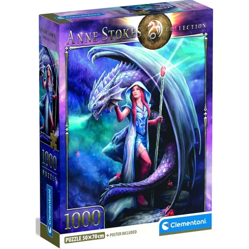 Clementoni puzzle 1000 Anne Stokesová Dračí mág