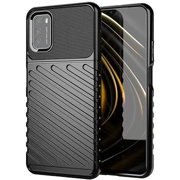 Thunder silikonový kryt na Xiaomi Poco M3 / Redmi 9T, černý, 22402 (HUR22402)