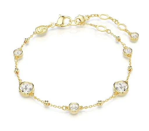 Swarovski Módní pozlacený náramek s krystaly Imber 5680094