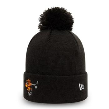 Dětské čepice New Era Kids GOOFY CHARACTER SPORTS BLACK BOBBLE BEANIE HAT - Child