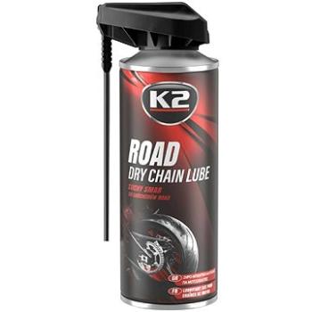 K2 ROAD DRY CHAIN LUBE 400 ml - suché mazivo na řetězy motocyklů (5906534016355)