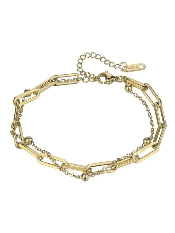 Marc Malone Dvojitý řetízkový náramek Holly Gold Bracelet MCB24021G