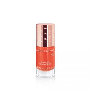 Naj-Oleari Oleo gel Nail Lacquer lak na nehty s gelovým efektem - 19 sunset orange 8 ml