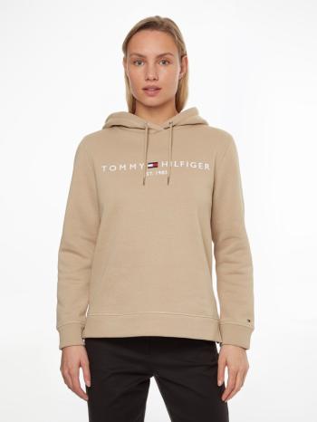 Tommy Hilfiger dámská béžová mikina Hoodie - XL (AEG)