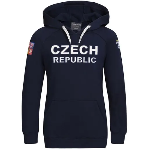 Střída CZECH HOODY JR Dětská mikina, tmavě modrá, velikost 128-134