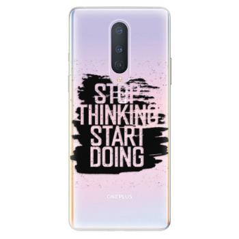 Odolné silikonové pouzdro iSaprio - Start Doing - black - OnePlus 8