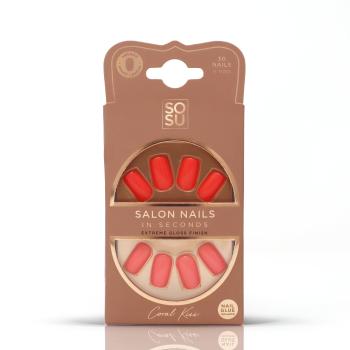 SOSU Cosmetics Umělé nehty Coral Kiss (Salon Nails) 30 ks