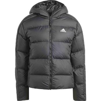 adidas ESSENTIALS 3-STRIPES MID DOWN HOODED Dámská bunda, černá, velikost