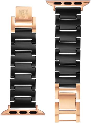 Anne Klein Keramický tah pro Apple Watch 38/40/41 mm - Black WK/1010RGBK