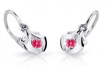 Cutie Jewellery Dětské náušnice z bílého zlata C2224-10-X-2 fuchsiová