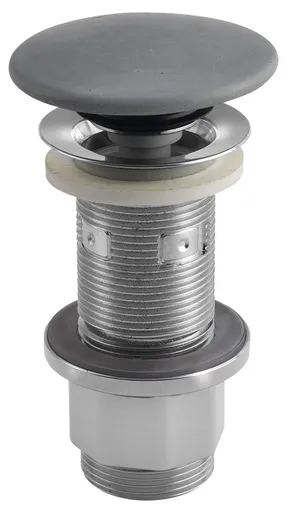 SAPHO Umyvadlová výpust 5/4“, click-clack, betonová zátka, 10-80, šedá mat FG917