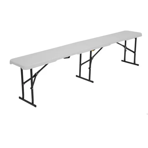 NILS CAMP NC3404 Skládací campingová lavice, bílá, velikost