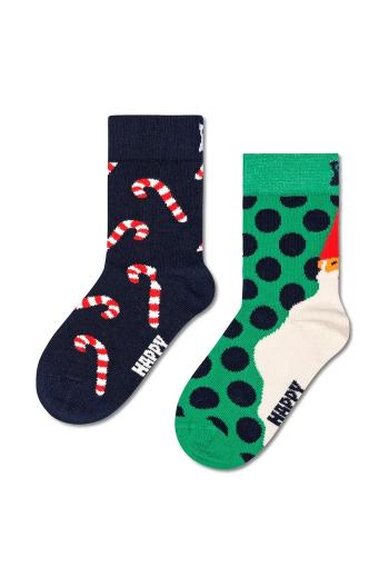 Dětské ponožky Happy Socks Kids 2-Pack Candy Cane Socks 2-pack zelená barva, P001694