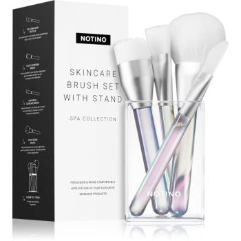 Notino Spa Collection Skincare brush set with stand sada štetcov pre starostlivosť o pleť