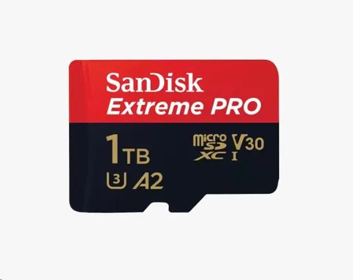 SanDisk micro SDXC karta 1TB Extreme PRO (200 MB/s Class 10, UHS-I U3 V30) + adaptér