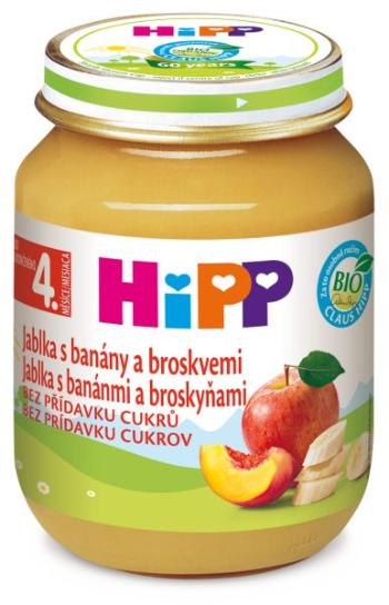 Hipp OVOCE BIO Jablka s banány a broskvemi 125 g