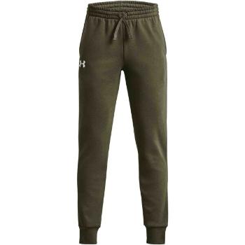 Under Armour RIVAL FLEECE JOGGERS Chlapecké tepláky, khaki, velikost