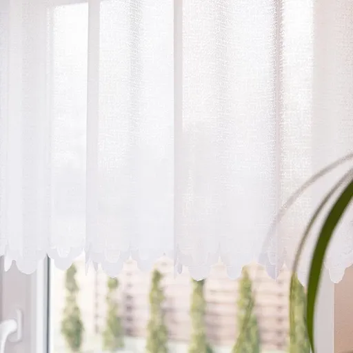 Záclona žakárová, Alice metráž, bílá 70 cm