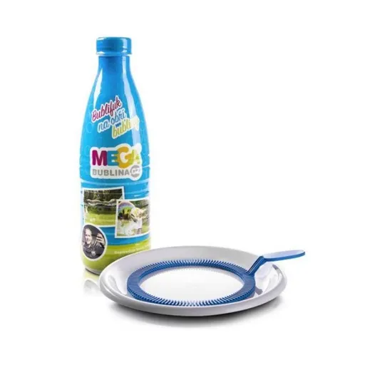Mega bublifuk, Megabublina 1l + velký kroužek - Megabublina