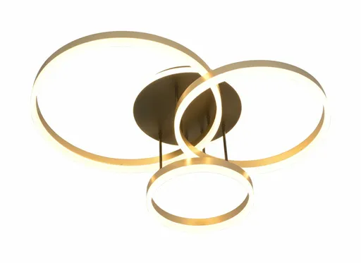 GeeTi Stropní svítidlo Schenna 51W 5100lm 3000K černá / zlatá