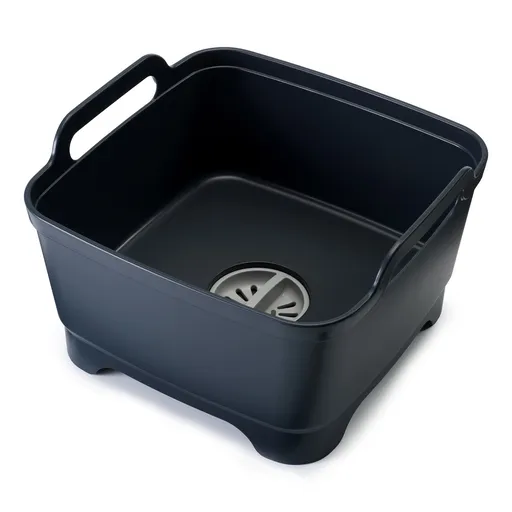 Plastový dřez na mytí nádobí s odtokem šedý Wash