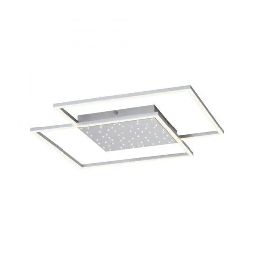 PAUL NEUHAUS LED stropní svítidlo, barva ocel, dálkový ovladač, stmívatelné, CCT 57W 2700-5000K