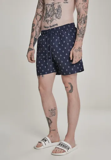 Urban Classics Pattern?Swim Shorts anchor/navy - XL