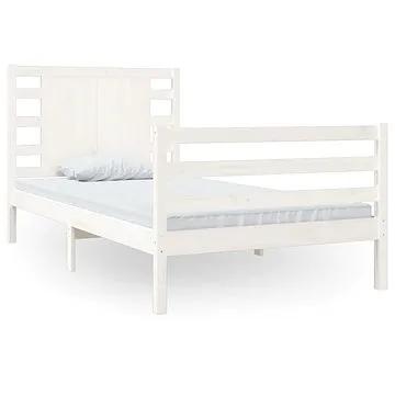 Rám postele bílý masivní borovice 90 × 200 cm, 3104269 (3104269)