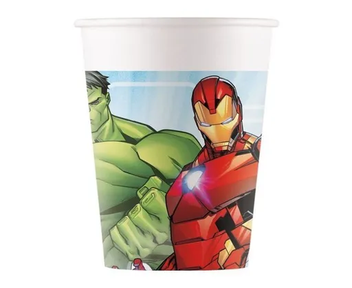 Papírové kelímky AVENGERS - 200 ml - 8 ks - GoDan