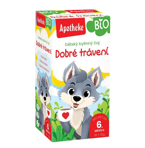Apotheke BIO Dětský čaj dobré trávení nálevové sáčky 20x1,5 g
