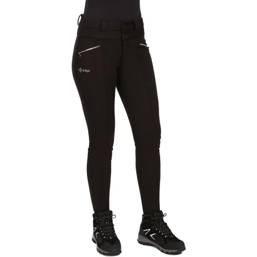 KILPI MAURA Dámské lyžařské softshellové kalhoty, černá, velikost