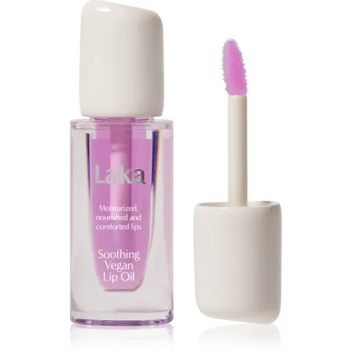 Laka Soothing Vegan Lip Oil olej na rty se zklidňujícím účinkem odstín Calming Purple 4.5 ml