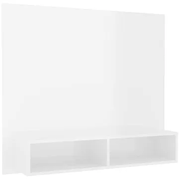 SHUMEE nástěnná bílá vysoký lesk 102 × 23,5 × 90 cm (808266)