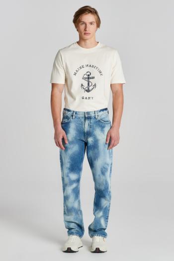 DŽÍNY GANT D2. BLEACH JEANS MID BLUE VINTAGE