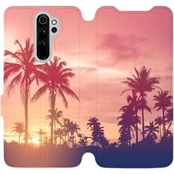 Flipové pouzdro na mobil Xiaomi Redmi Note 8 Pro - M134P Palmy a růžová obloha (5903226984169)