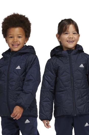 Dětská bunda adidas LK LT PADKT tmavomodrá barva, JF4346