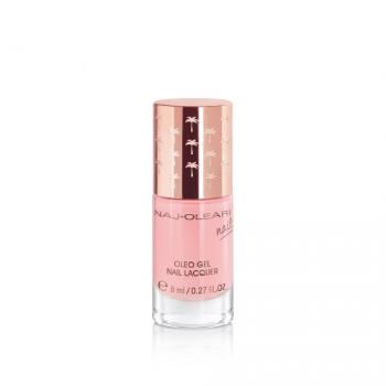 Naj-Oleari Oleo gel Nail Lacquer lak na nehty s gelovým efektem - 10 frosty pink 8 ml