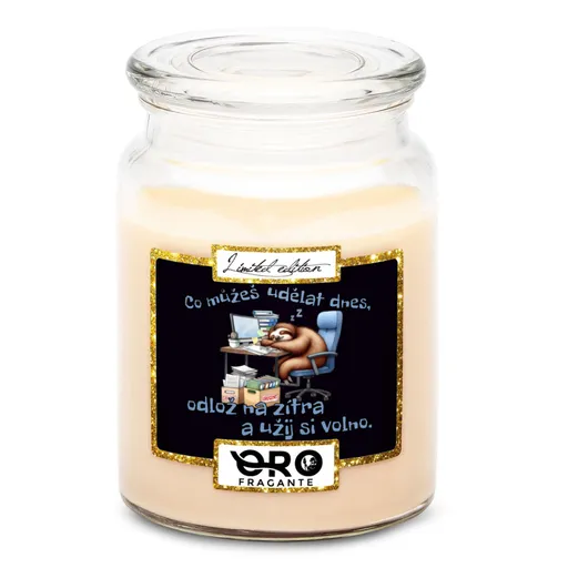 Svíčka Odlož na zítra (Vůně svíčky: Vanilka)